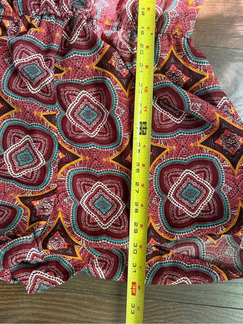 BeBop Red Multi-Color Halter Romper - Picture 11 of 11